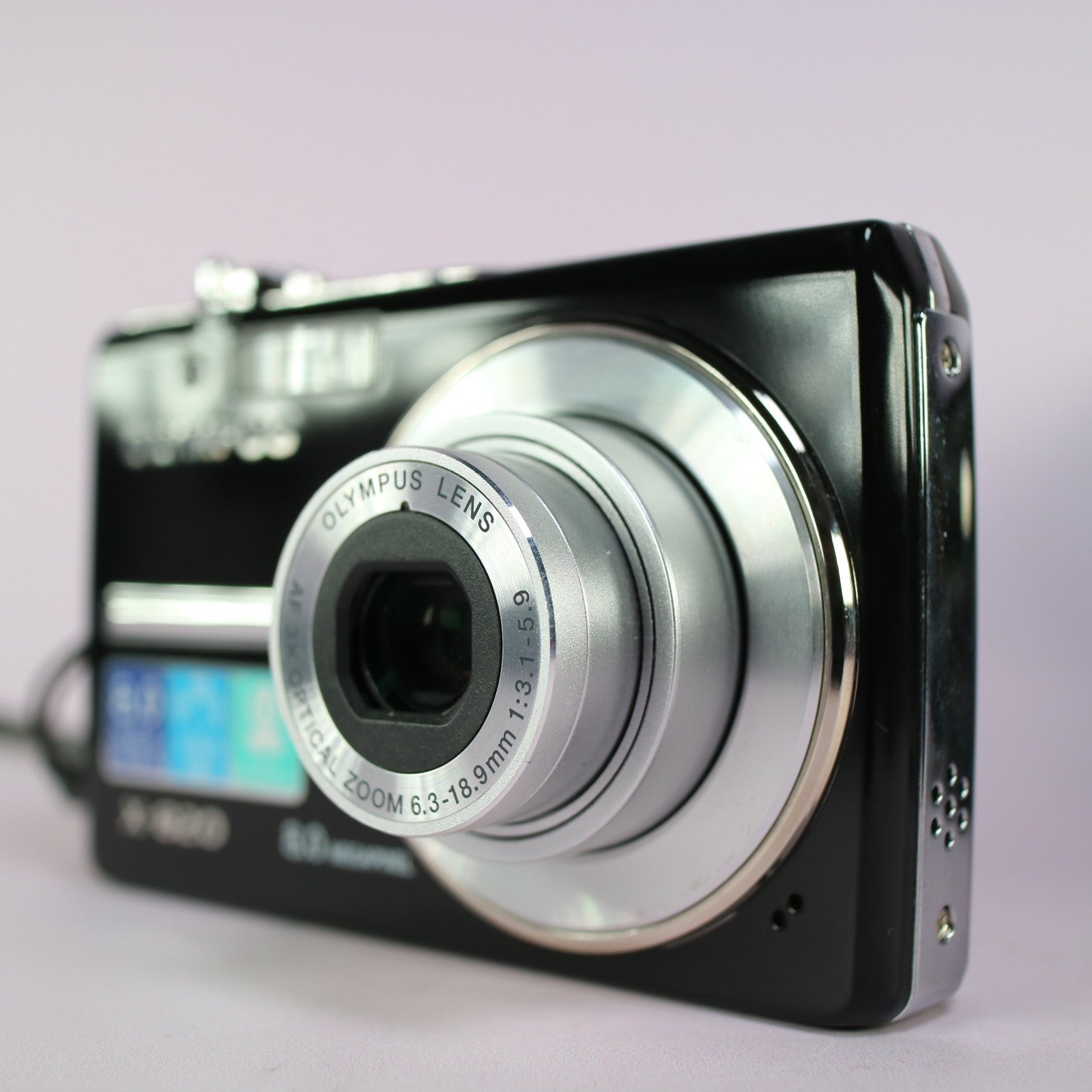 Olympus Digital Camera X-820 8.0MP Black Tested Full Set