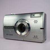 Olympus Digital Camera SP-700 6.0MP Silver Tested w/ Battery and Charger