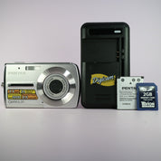 Pentax Optio L30 7.1MP Compact Digital Camera Silver Tested Full Working Set