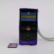 Panasonic HM-TA1 High Definition Handheld Camcorder Purple Tested Full Set