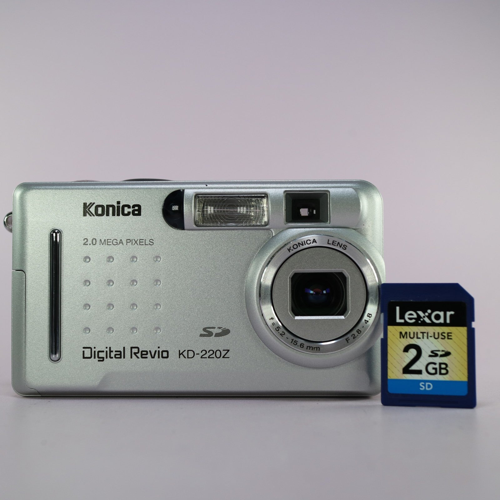 Konica Digital Camera Revio KD-220Z 2.0MP Silver Tested