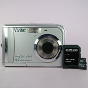 Vivitar Vivicam 4345 4.0MP Compact Digital Camera Silver Tested