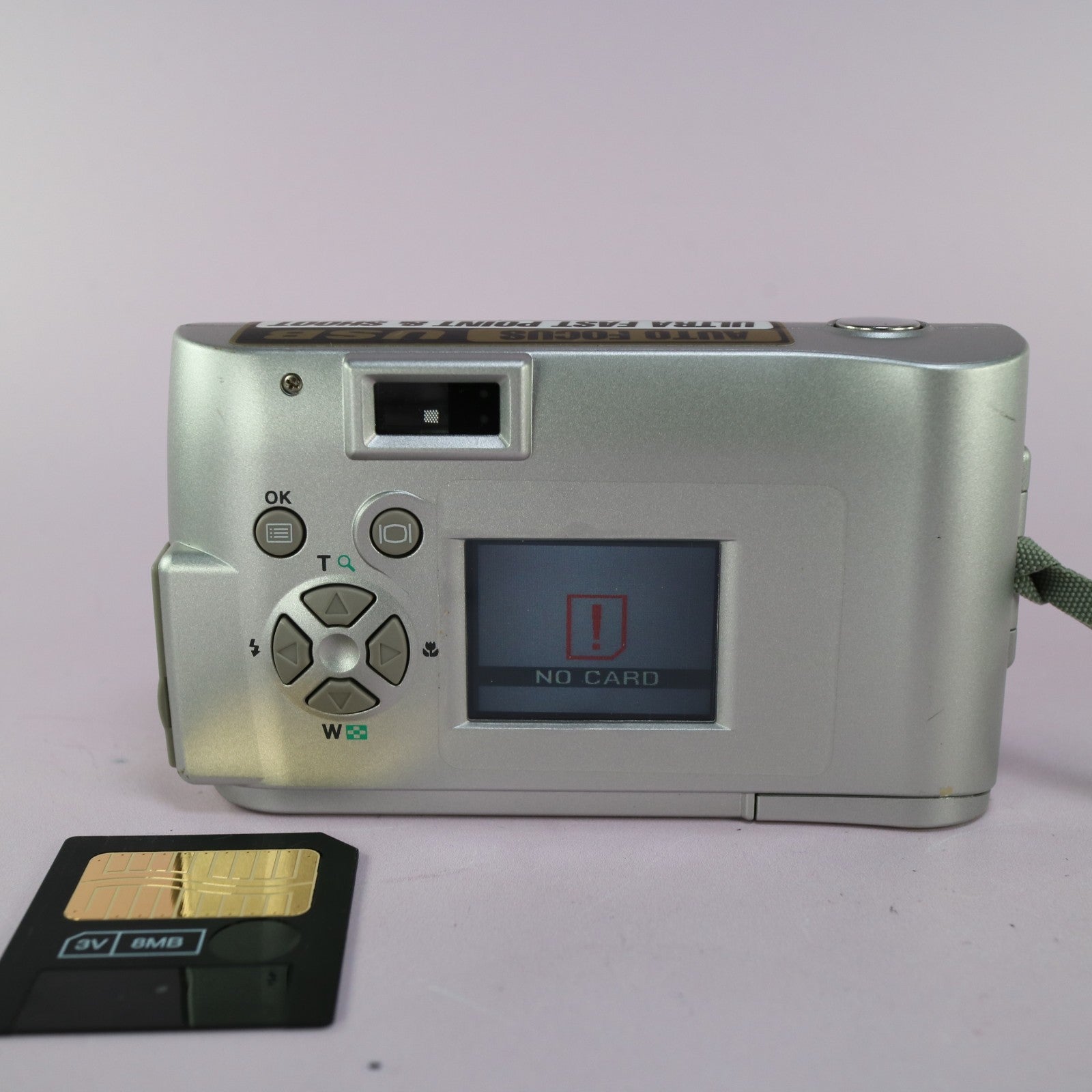 Olympus Digital Camera Camedia C-1 1.3MP Silver Tested With Smartmedia Card