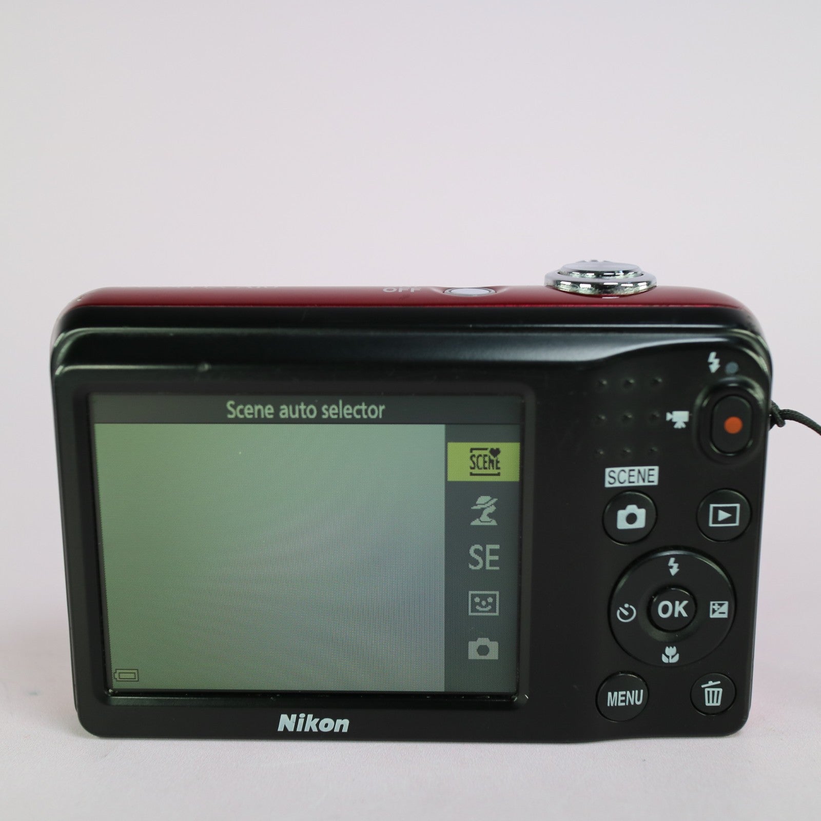 Nikon Digital Camera Coolpix A10 16.1MP Red Tested