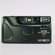 Minolta AF102 Date 35mm Film Point and Shoot Camera Black Tested