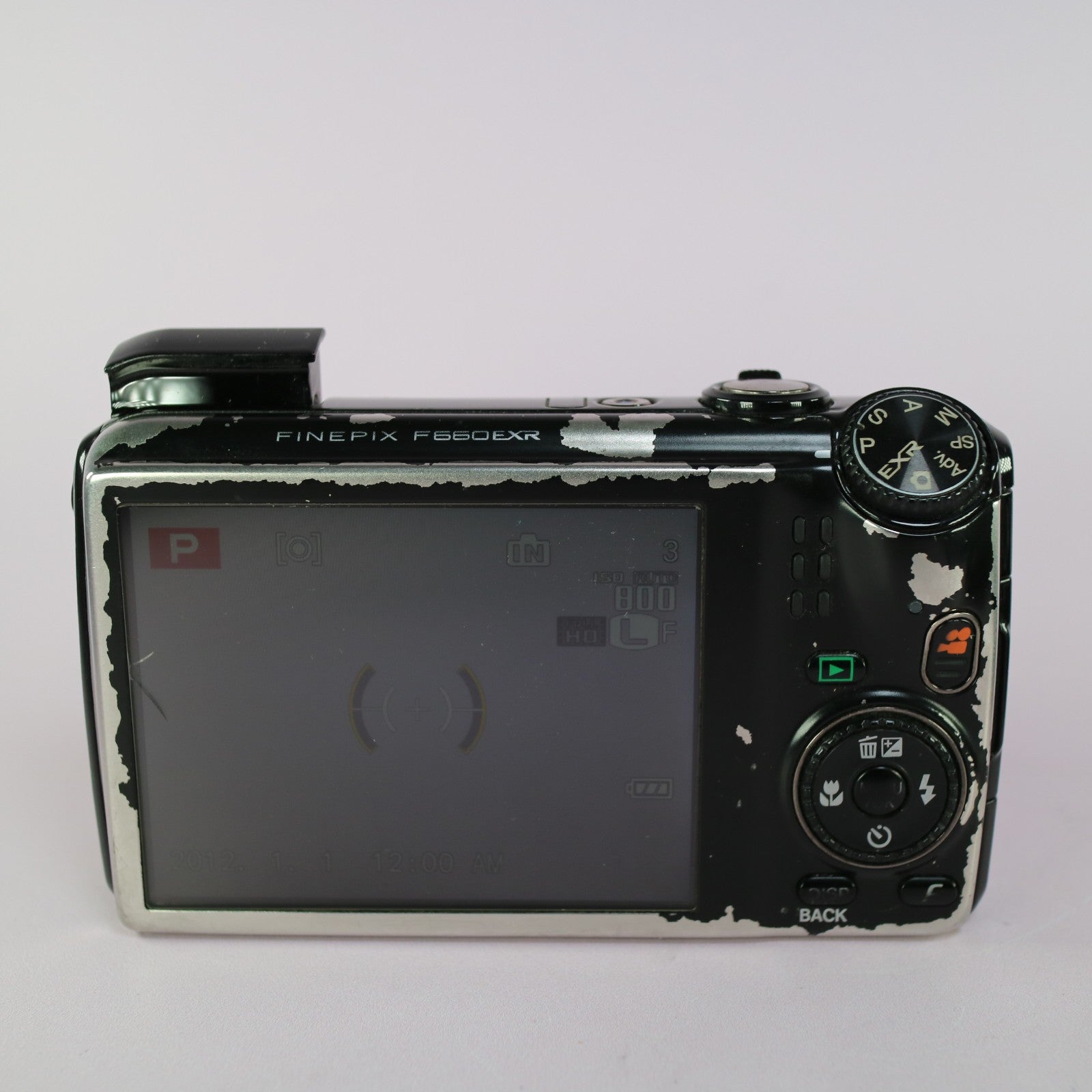 Fujifilm Digital Camera FinePix F660 EXR 16.0MP Black Tested Full Working Set