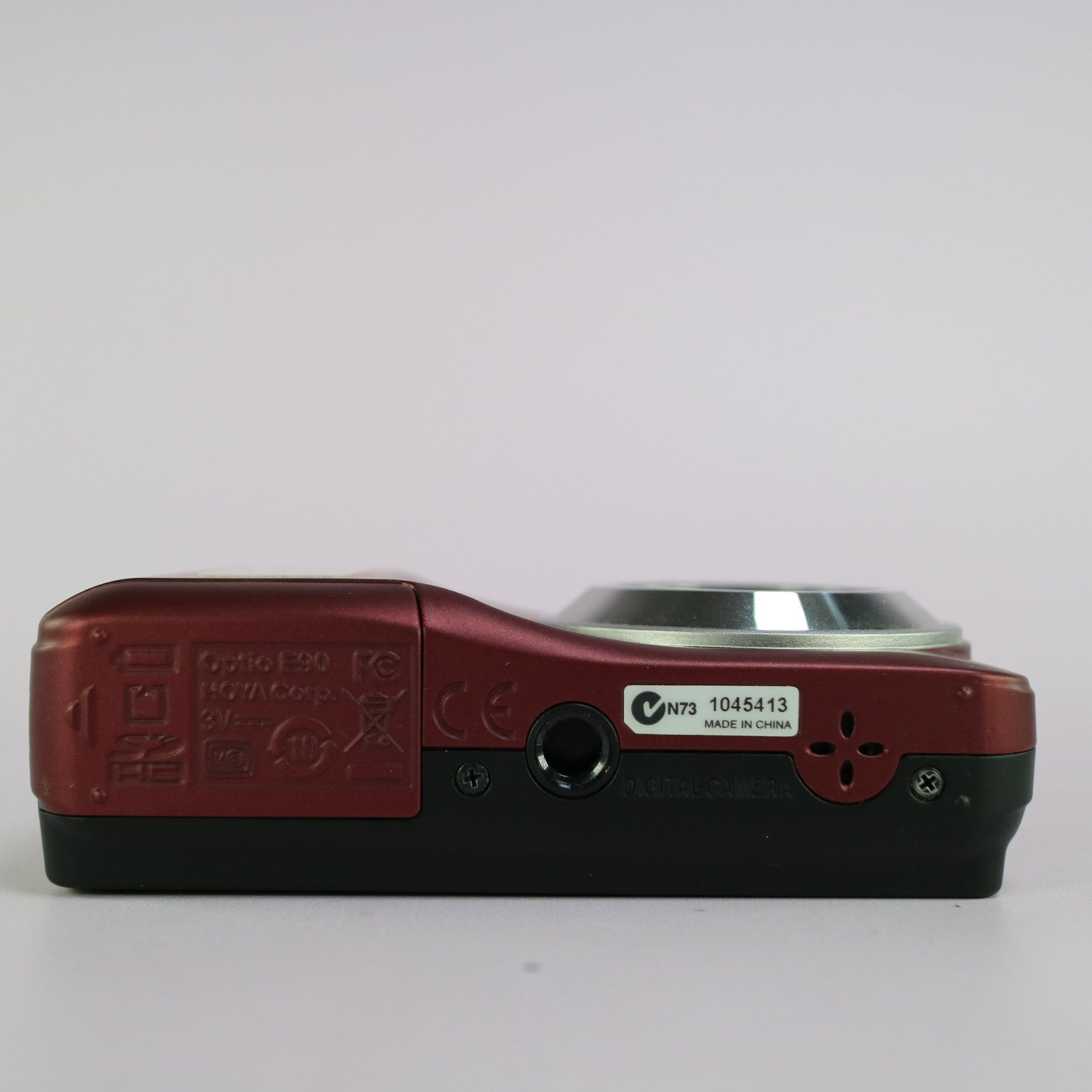 Pentax Digital Camera Optio E90 10.1MP Red Tested