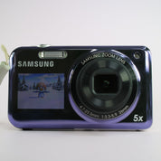 Samsung Digital Camera PL122 14.2MP Selfie Screen Purple Tested Full Working Set