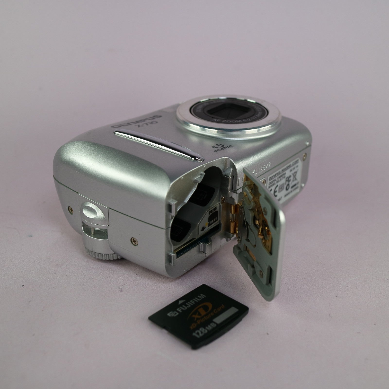 Olympus X-710 5.0MP Compact Digital Camera Silver Tested With xD Card