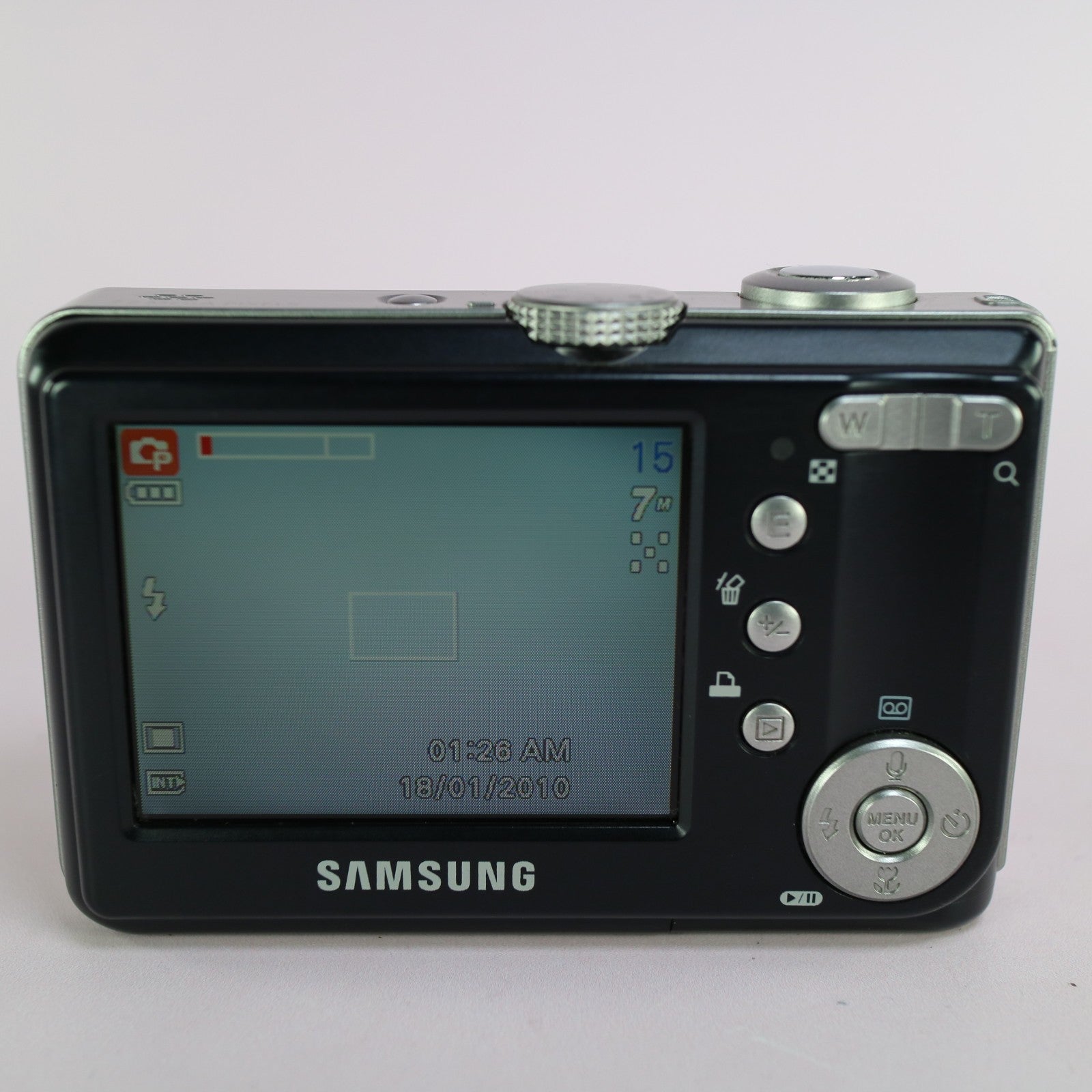 Samsung Digimax S700 7.2MP Compact Digital Camera Black Tested