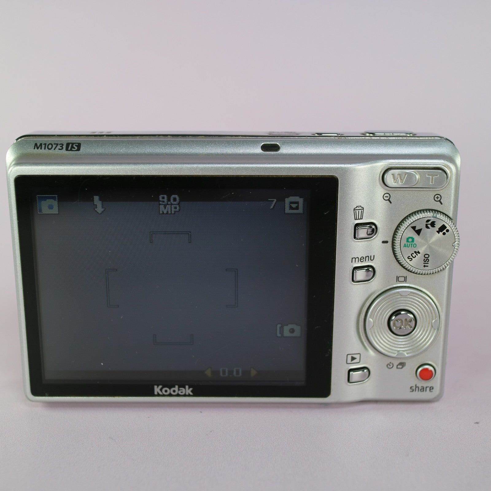 Kodak Digital Camera EasyShare M1073 IS 10.2MP Silver Tested Full Working Set