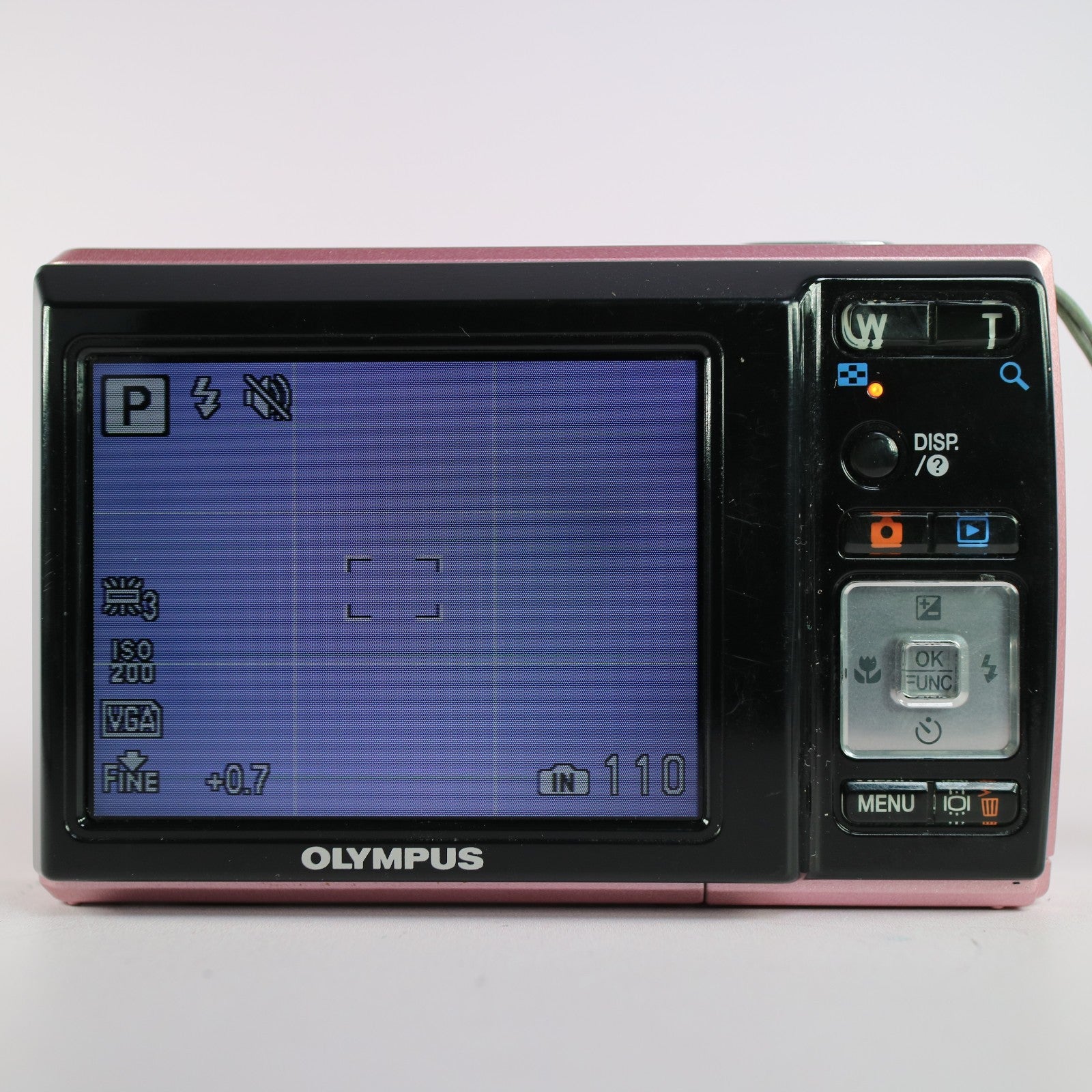 Olympus Digital Camera X-42 12.0MP Pink Tested