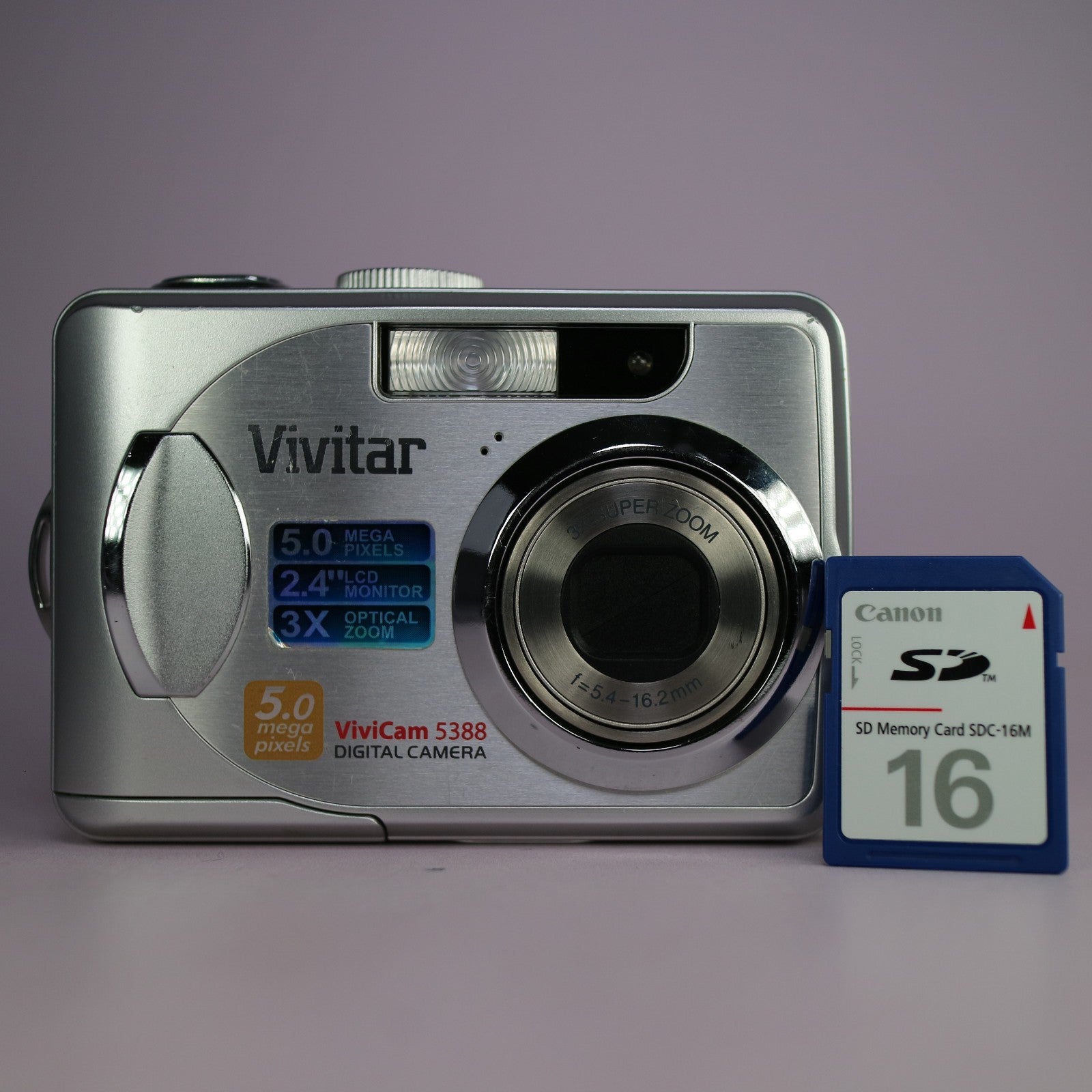 Vivitar Digital Camera Vivicam 5388 5.0MP Silver Tested