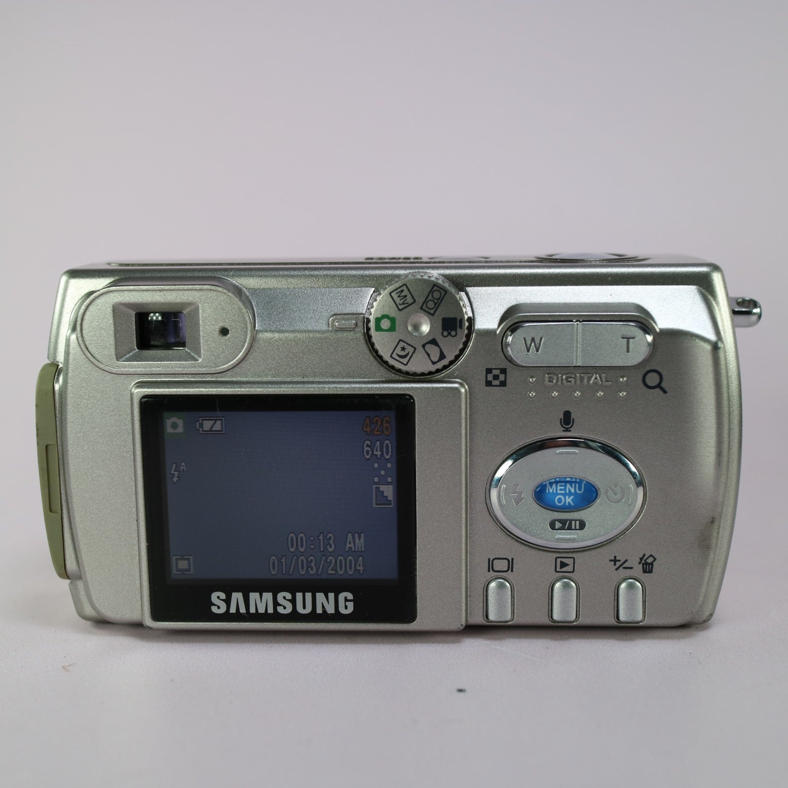 Samsung Digital Camera Digimax 301 3.2MP Silver Tested