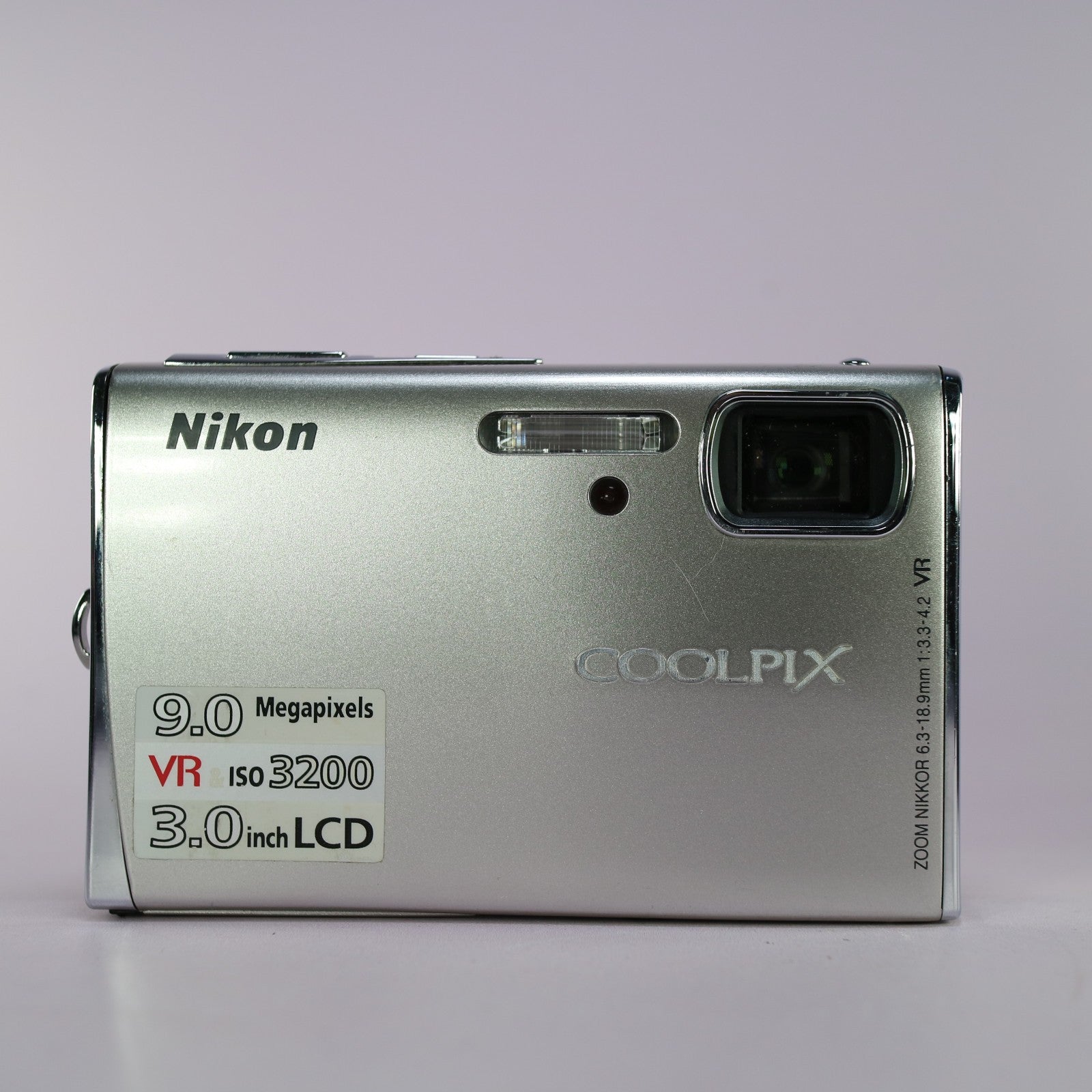 Nikon Digital Camera Coolpix S52 9.0MP Silver Tested