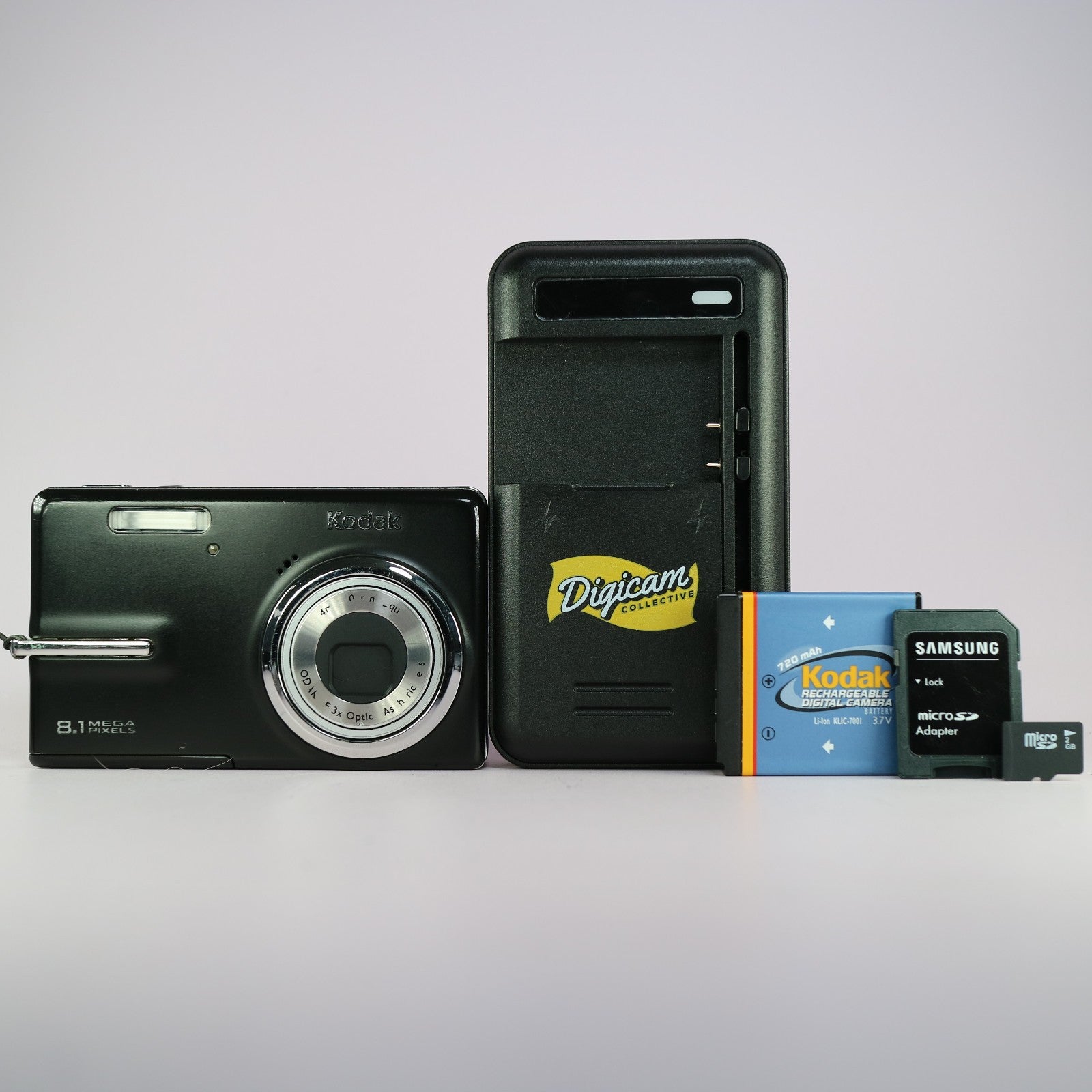 Kodak Digital Camera EasyShare M893 IS 8.1MP Black Tested Full Working Set