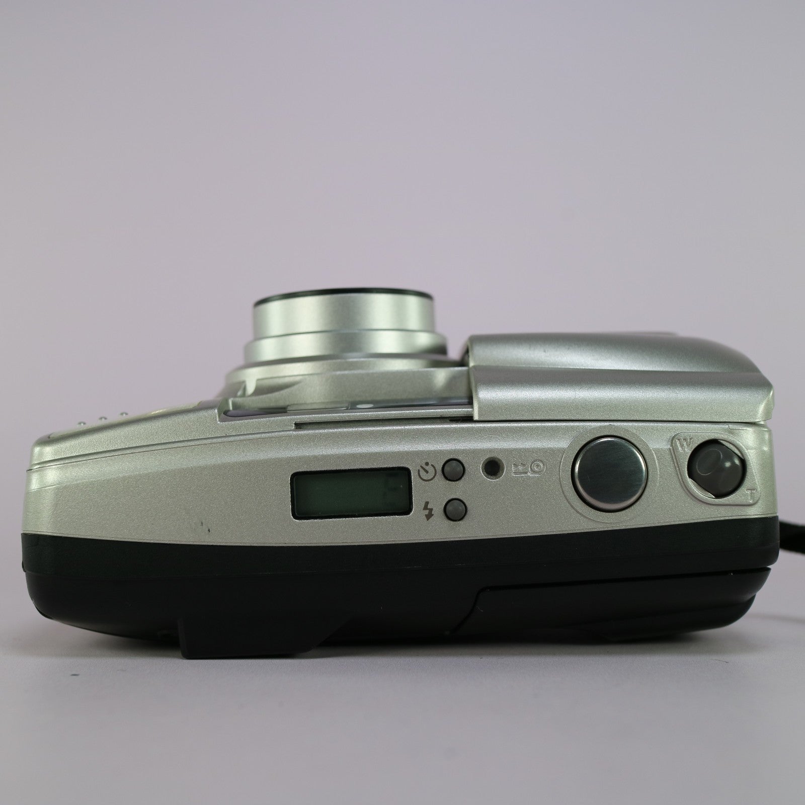 Olympus Superzoom 105G 35mm Film Point and Shoot Camera Silver Tested