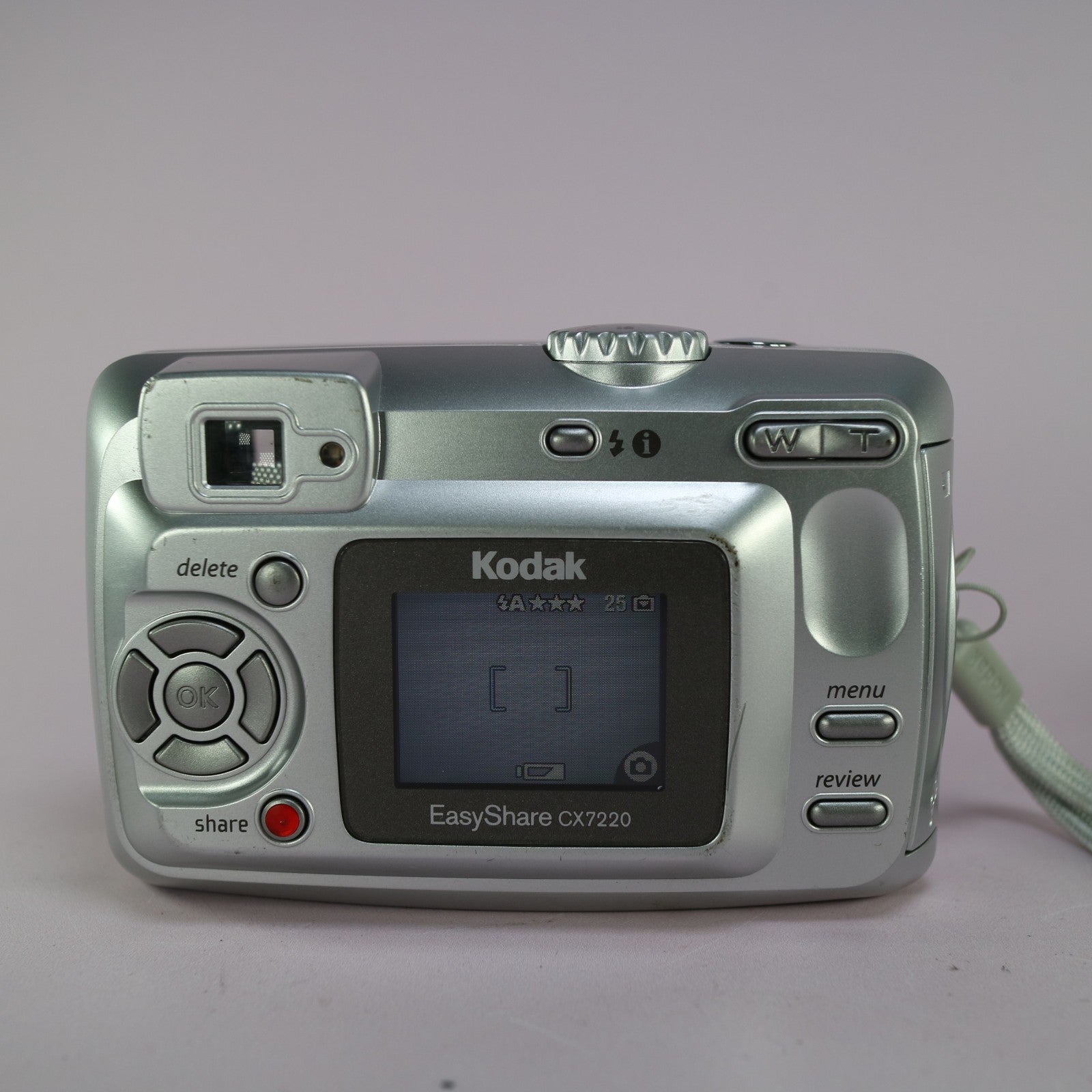 Kodak Digital Camera EasyShare CX7220 2.0MP Silver Tested