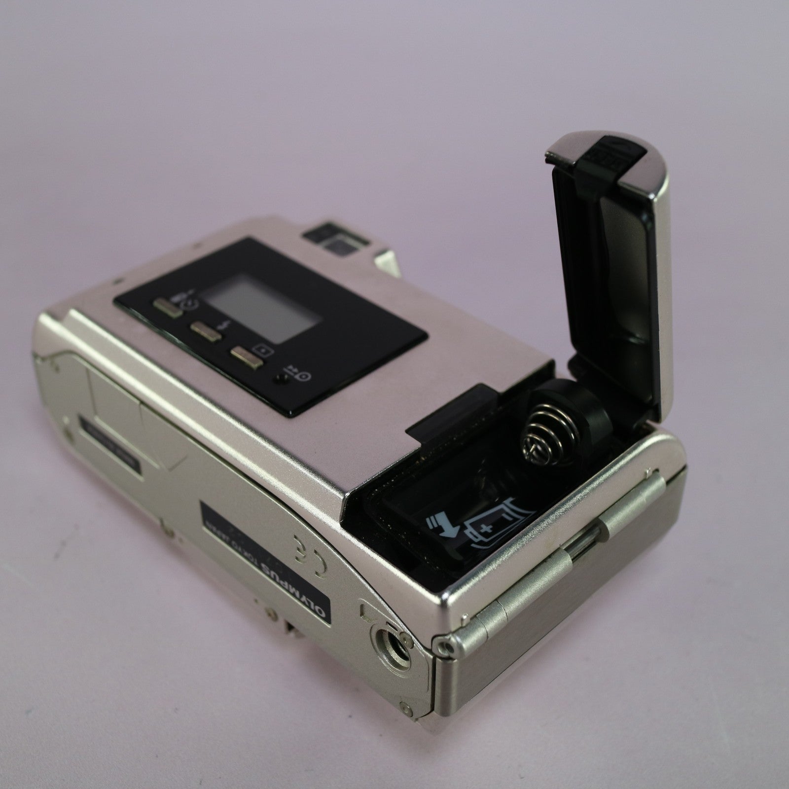 Olympus MJU V 35mm Film Point and Shoot Metal Body Camera Silver Tested