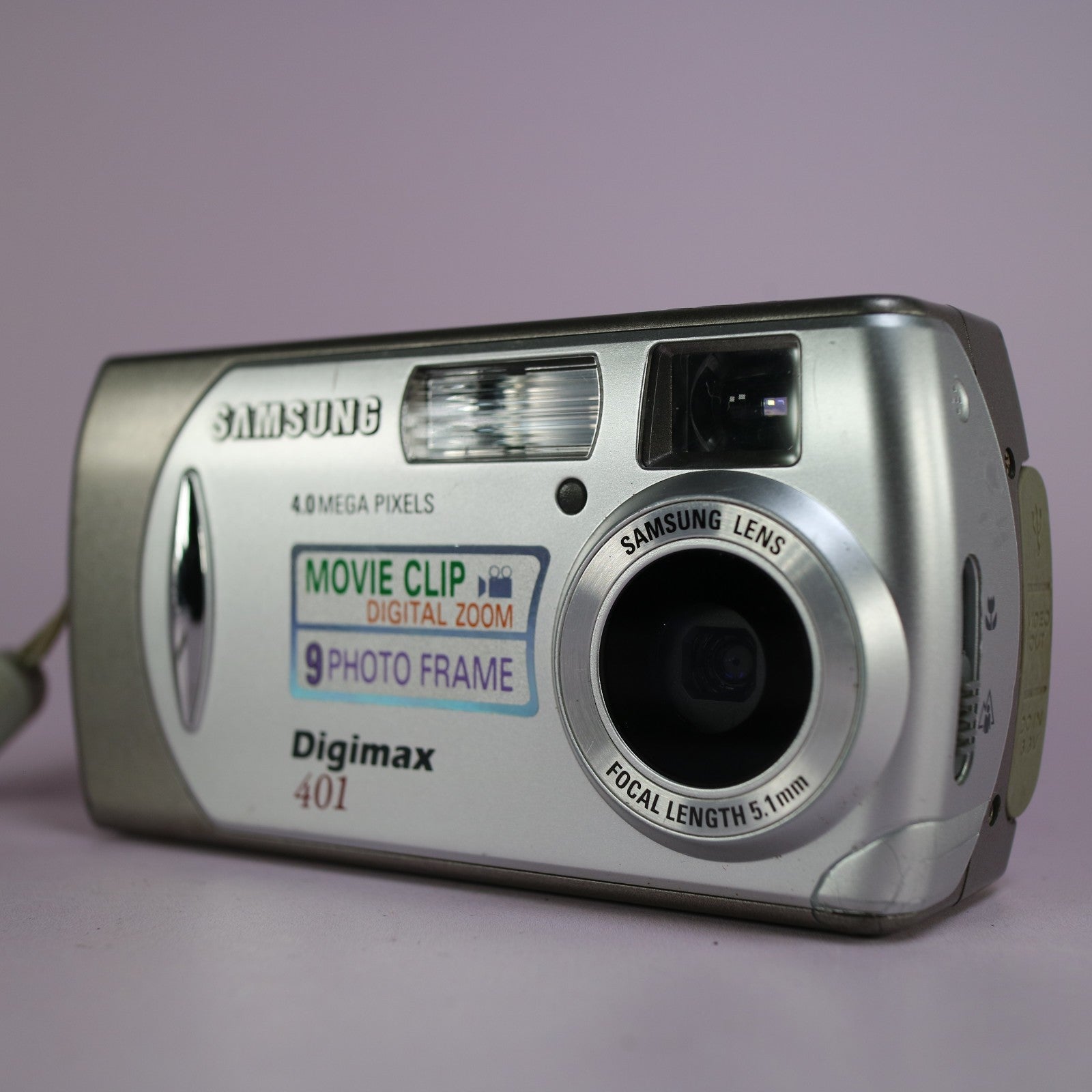 Samsung Digital Camera Digimax 401 4.0MP Silver Tested