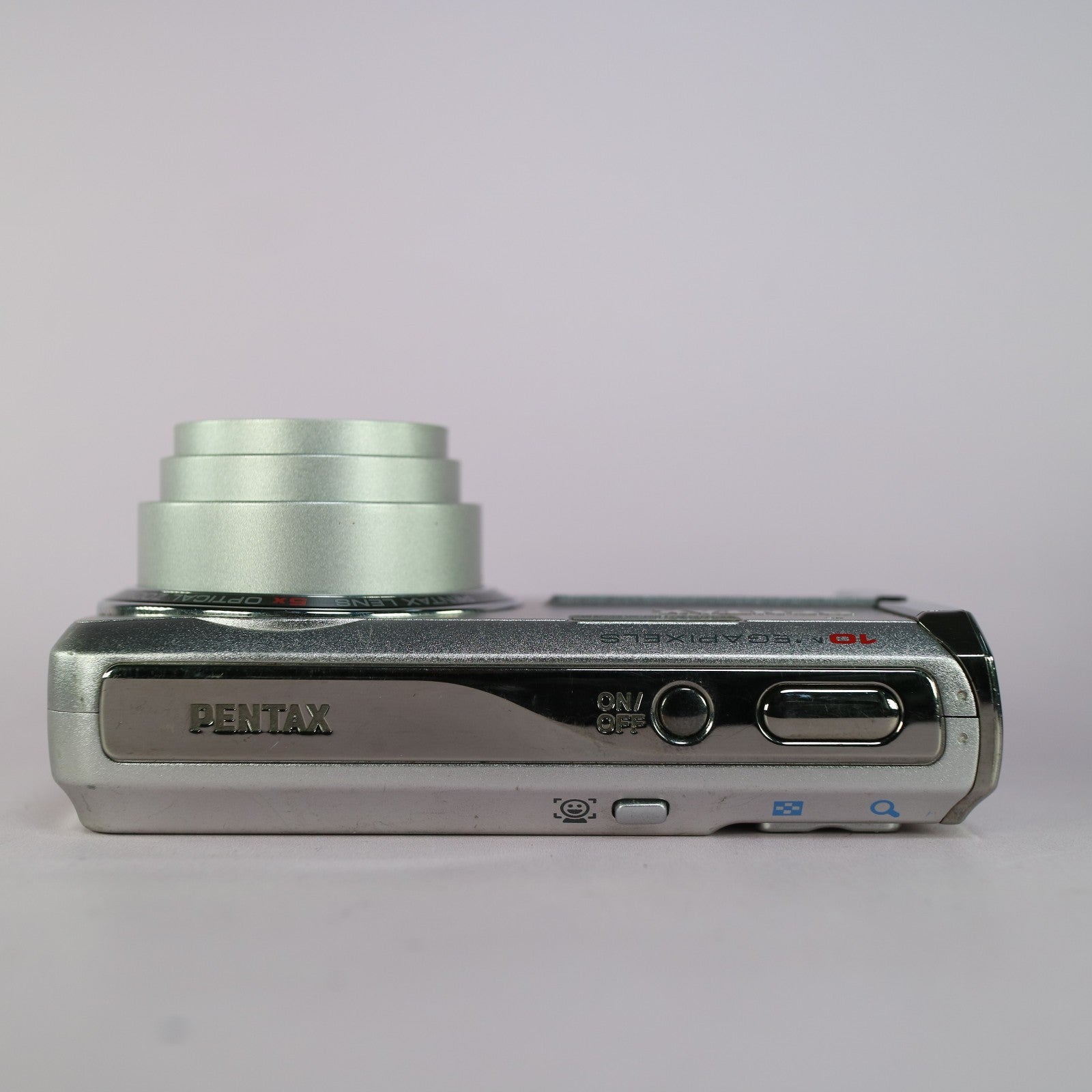 Pentax Digital Camera Optio L60 10.0MP Silver Tested Full Working Set