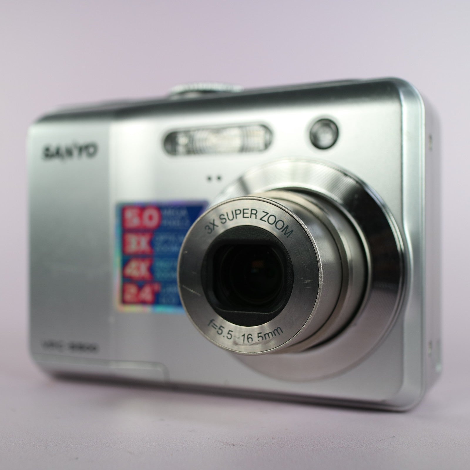 Sanyo VPC-S500 5.0MP Compact Digital Camera Silver Tested