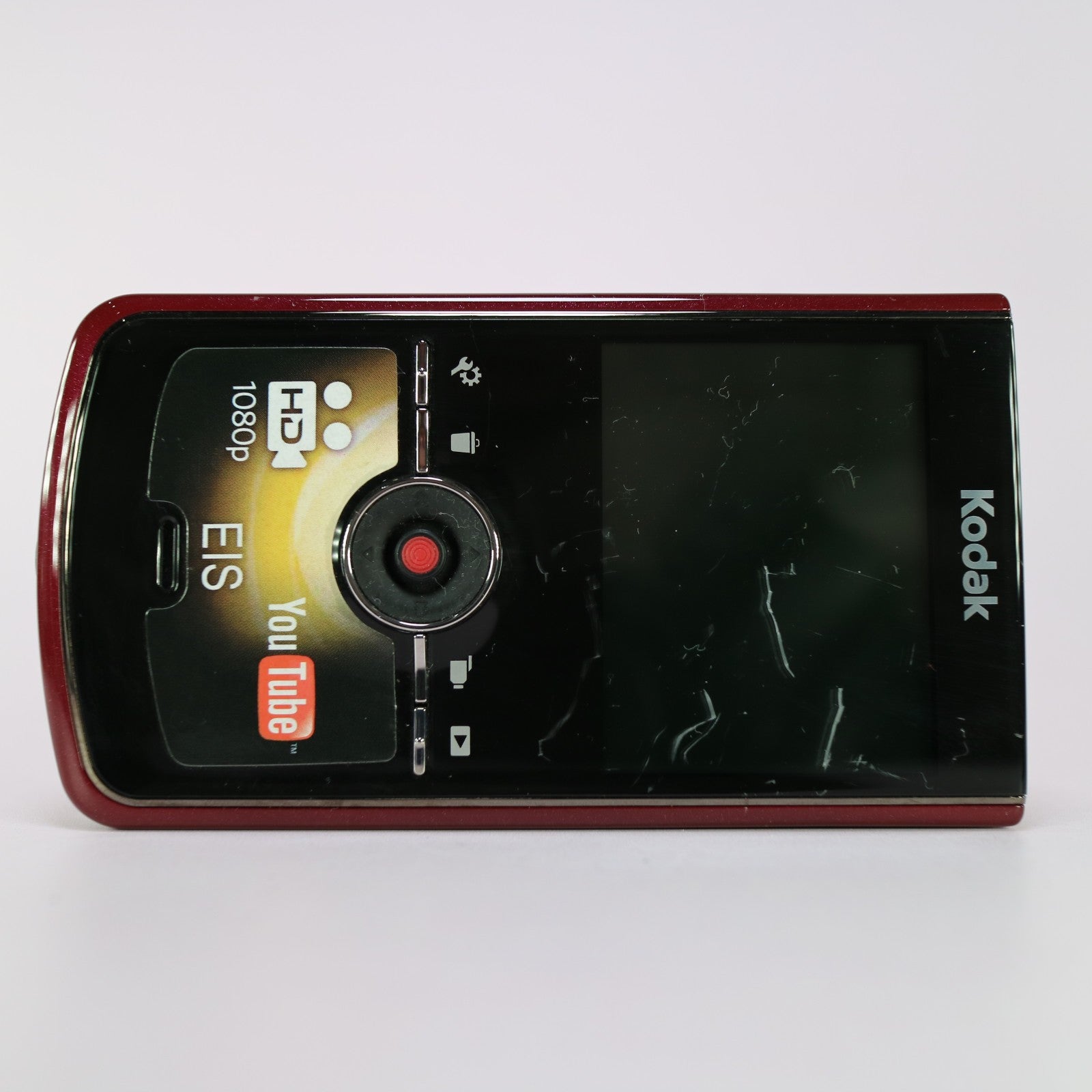 Kodak Zi8 Handheld HD Digital Camcorder Red Tested Full Working Set