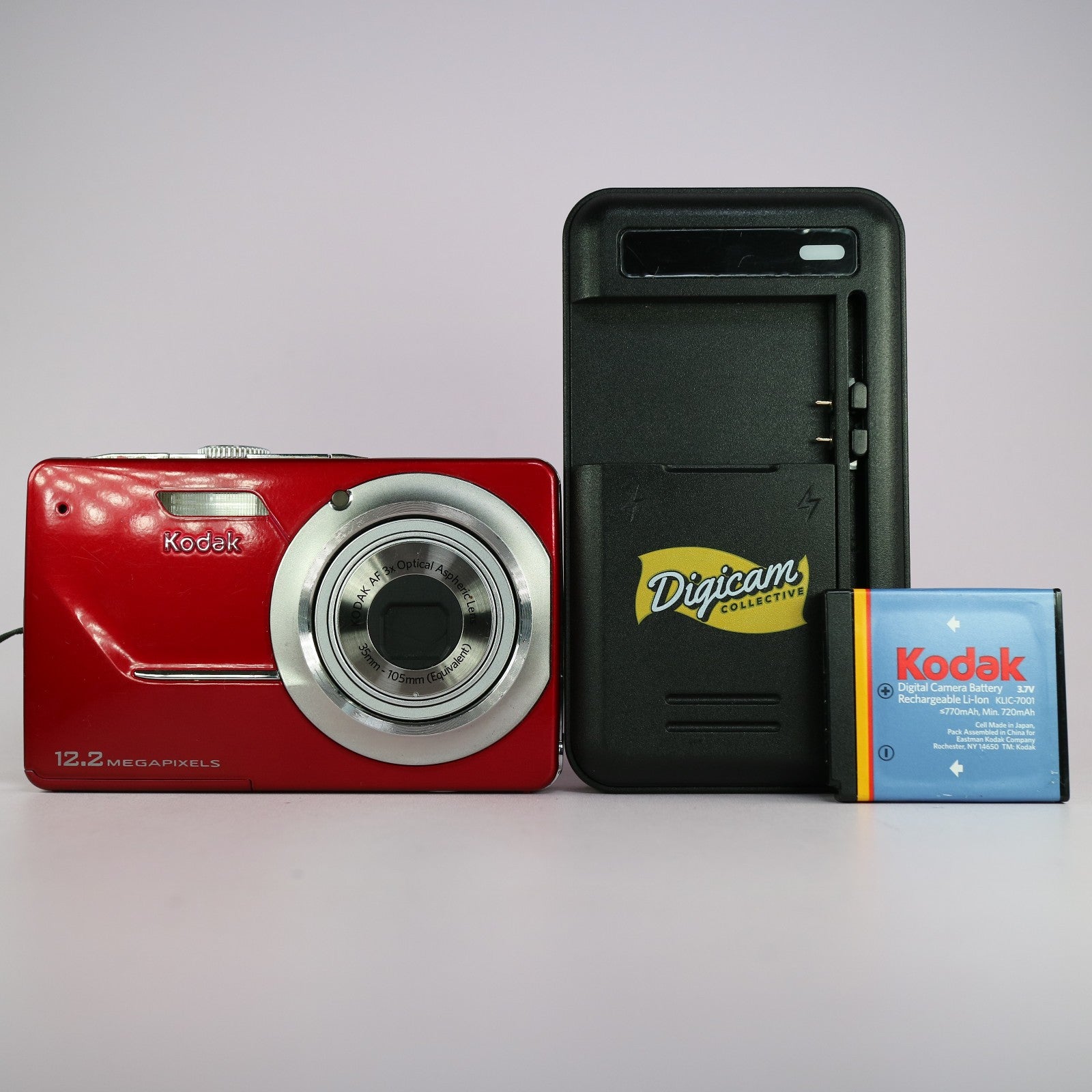 Kodak Digital Camera EasyShare M341 12.2MP Red Tested