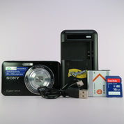 Sony Digital Camera Cybershot DSC-W310 12.1MP Black Tested Full Working Set