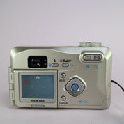 Pentax Digital Camera Optio 330GS 3.2MP Silver Flip Screen Tested