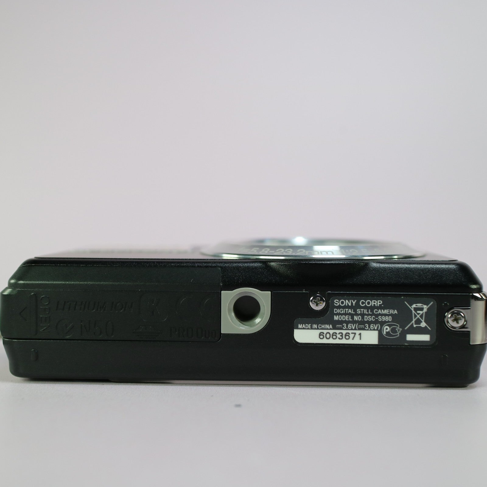Sony Digital Camera Cybershot DSC-S980 12.1MP Black Tested Full Working Set
