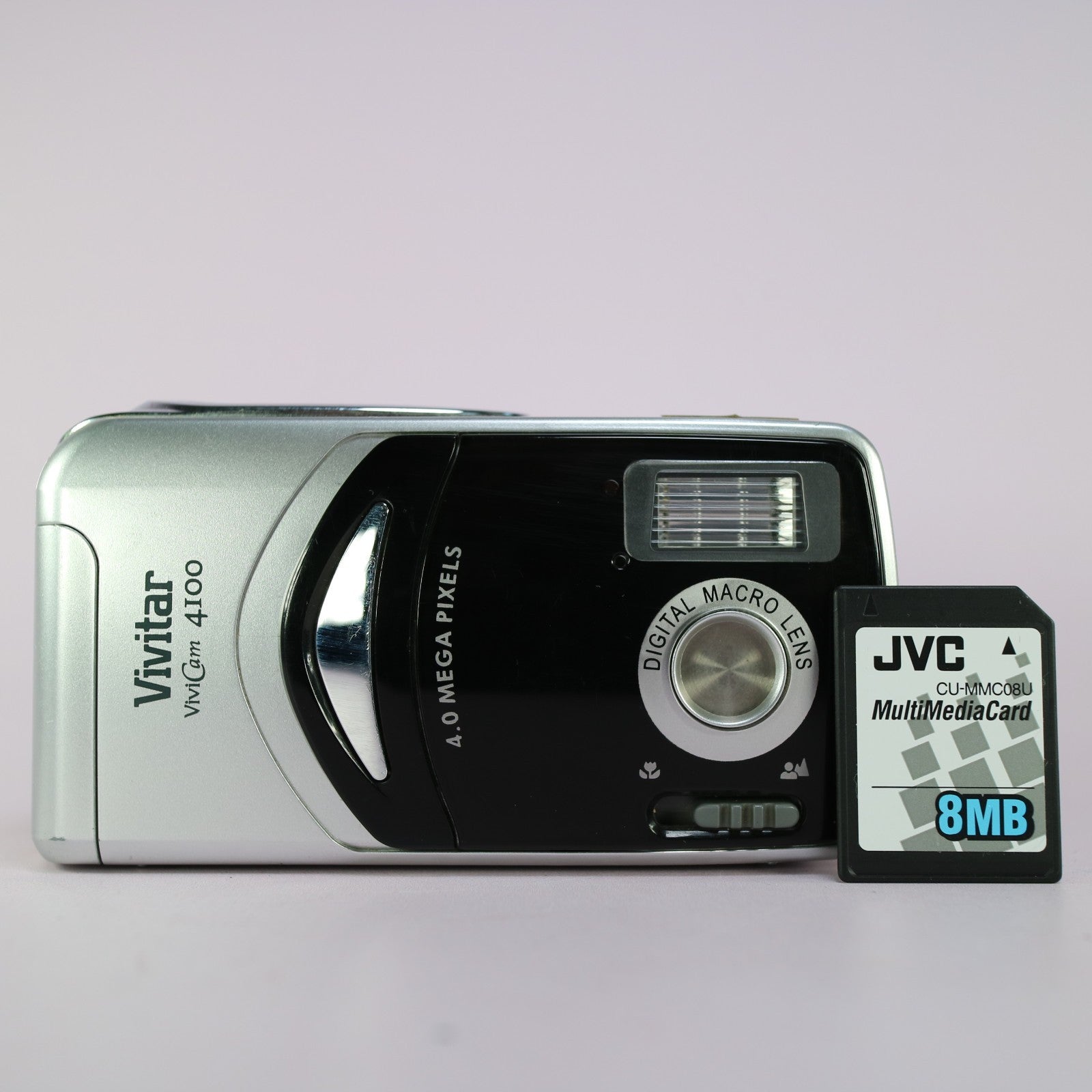 Vivitar Vivicam 4100 4.0MP Compact Digital Camera Black Tested