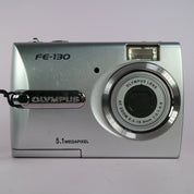 Olympus FE-130 5.1MP Compact Digital Camera Silver Tested