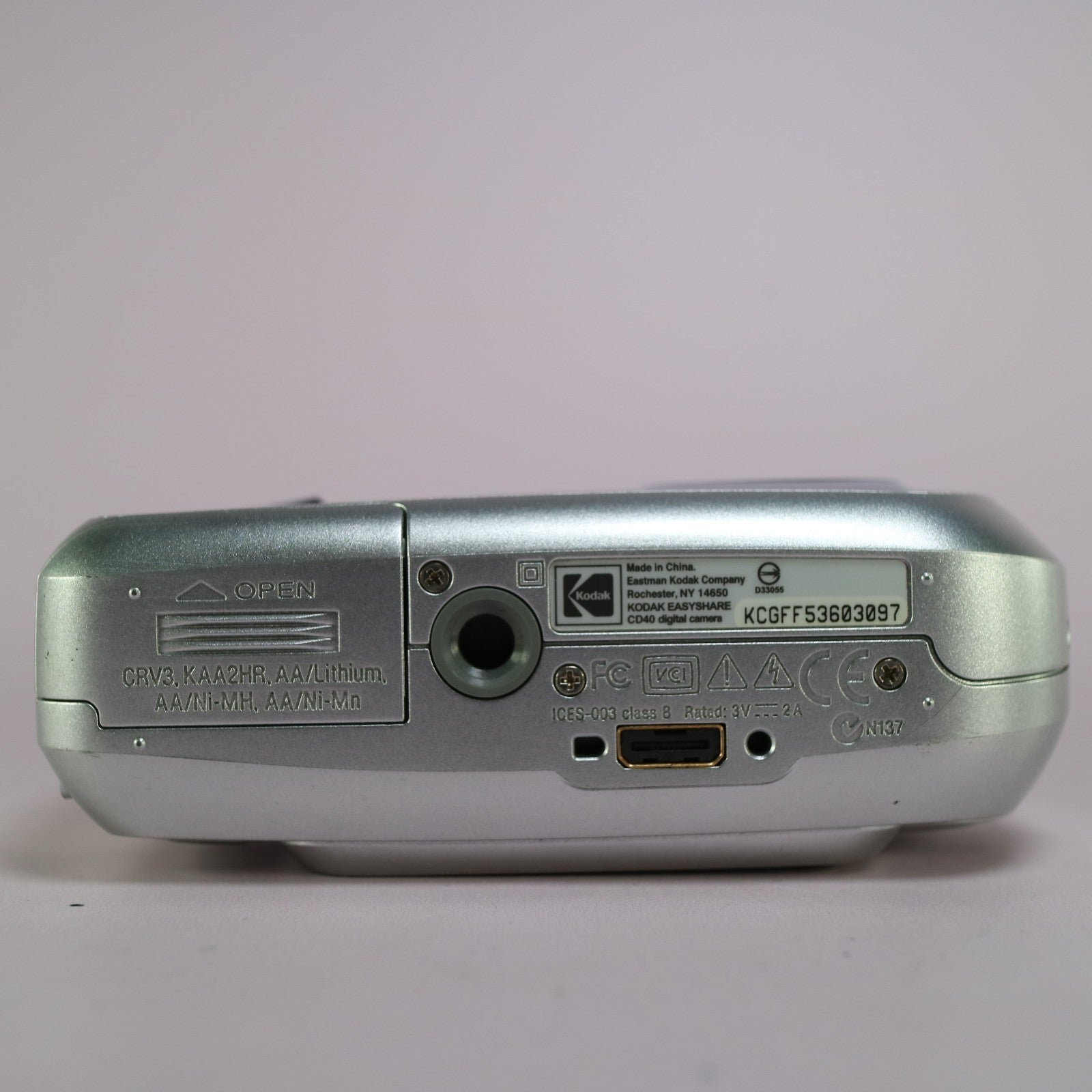 Kodak Digital Camera EasyShare CD40 4.0MP Silver Tested
