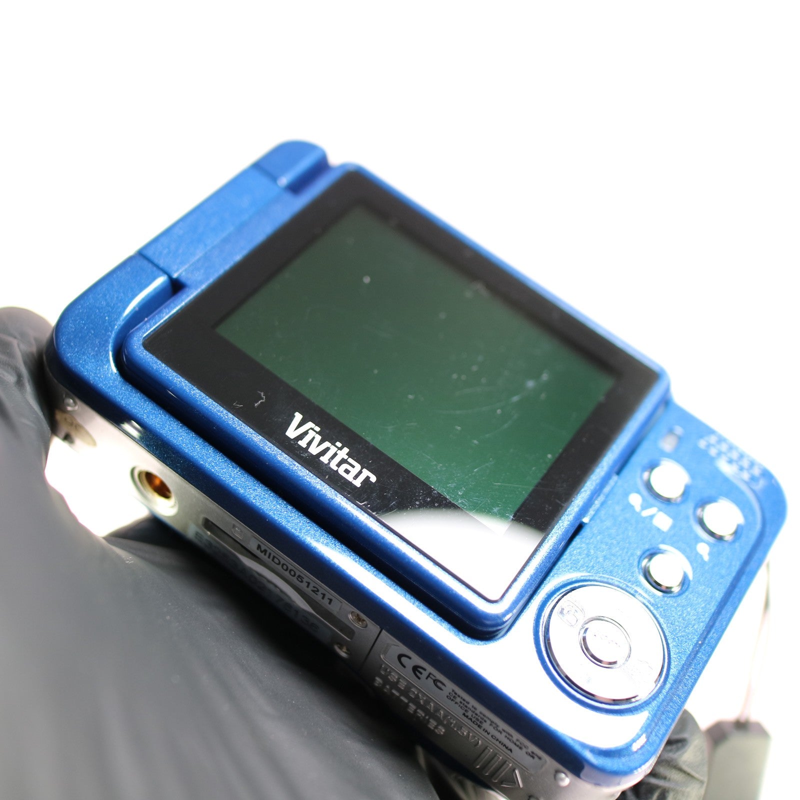 Vivitar Vivicam T028 5.1MP Flip Screen Compact Digital Camera Blue Tested