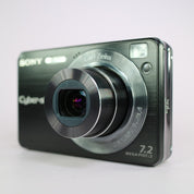 Sony Digital Camera Cybershot DSC-W125 7.2MP Black Tested Full Working Set