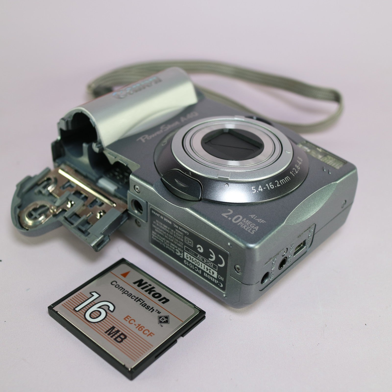 Canon Digital Camera PowerShot A40 2.0MP Silver Tested