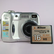 Nikon Digital Camera Coolpix 3100 3.2MP Silver Tested