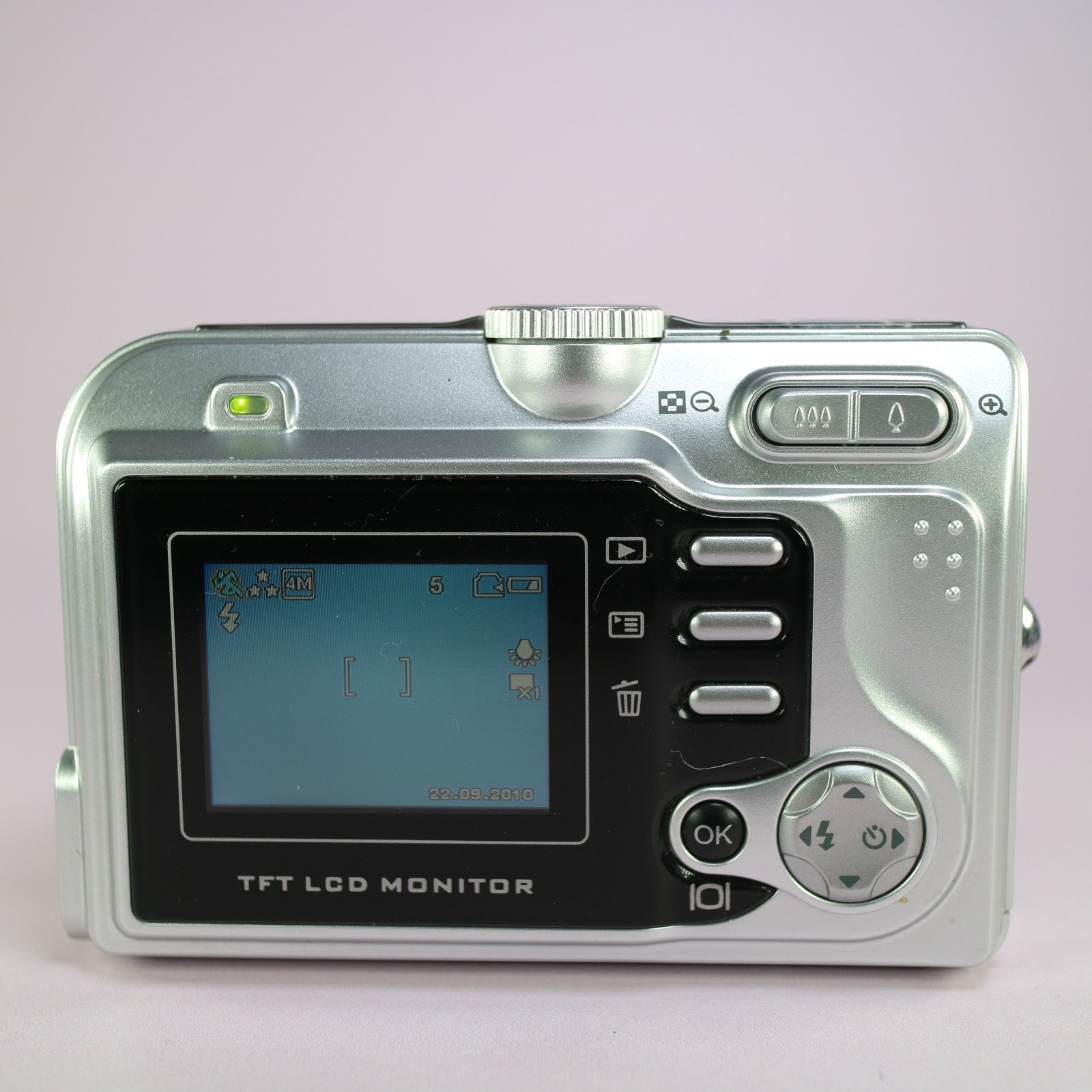 Vivitar Vivicam 4345 4.0MP Compact Digital Camera Silver Tested