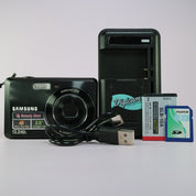 Samsung Digital Camera ES63 12.2MP Black Tested Full Working Set