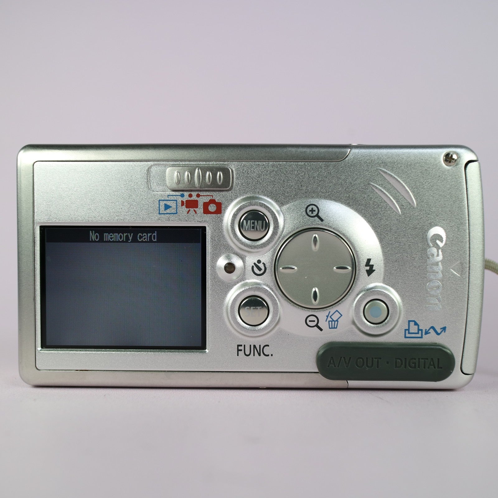 Canon Digital Camera IXUS i5 Powershot SD20 5.0MP Silver Tested