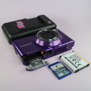 Fujifilm Digital Camera FinePix T400 16.0MP Purple Tested Full Working Set