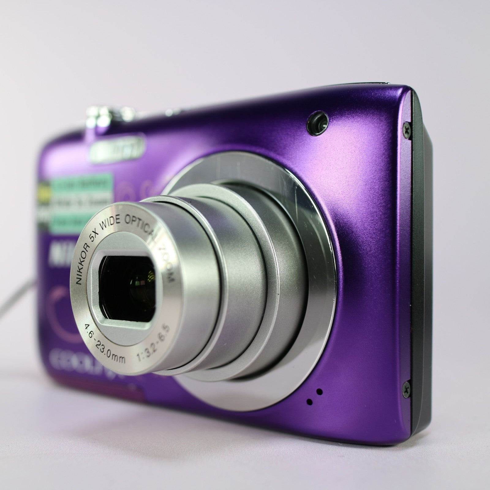 Nikon Digital Camera Coolpix S2600 14.0MP Purple Tested Full Working Set