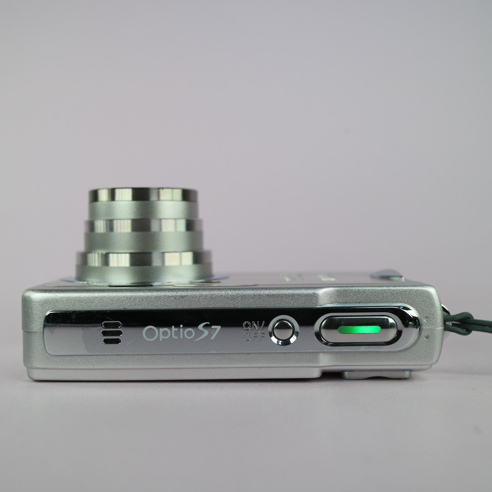 Pentax Digital Camera Optio S7 7.0MP Silver Tested Full Working Set