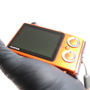 Fujifilm Digital Camera FinePix Z10fd 7.2MP Orange Tested Full Working Set