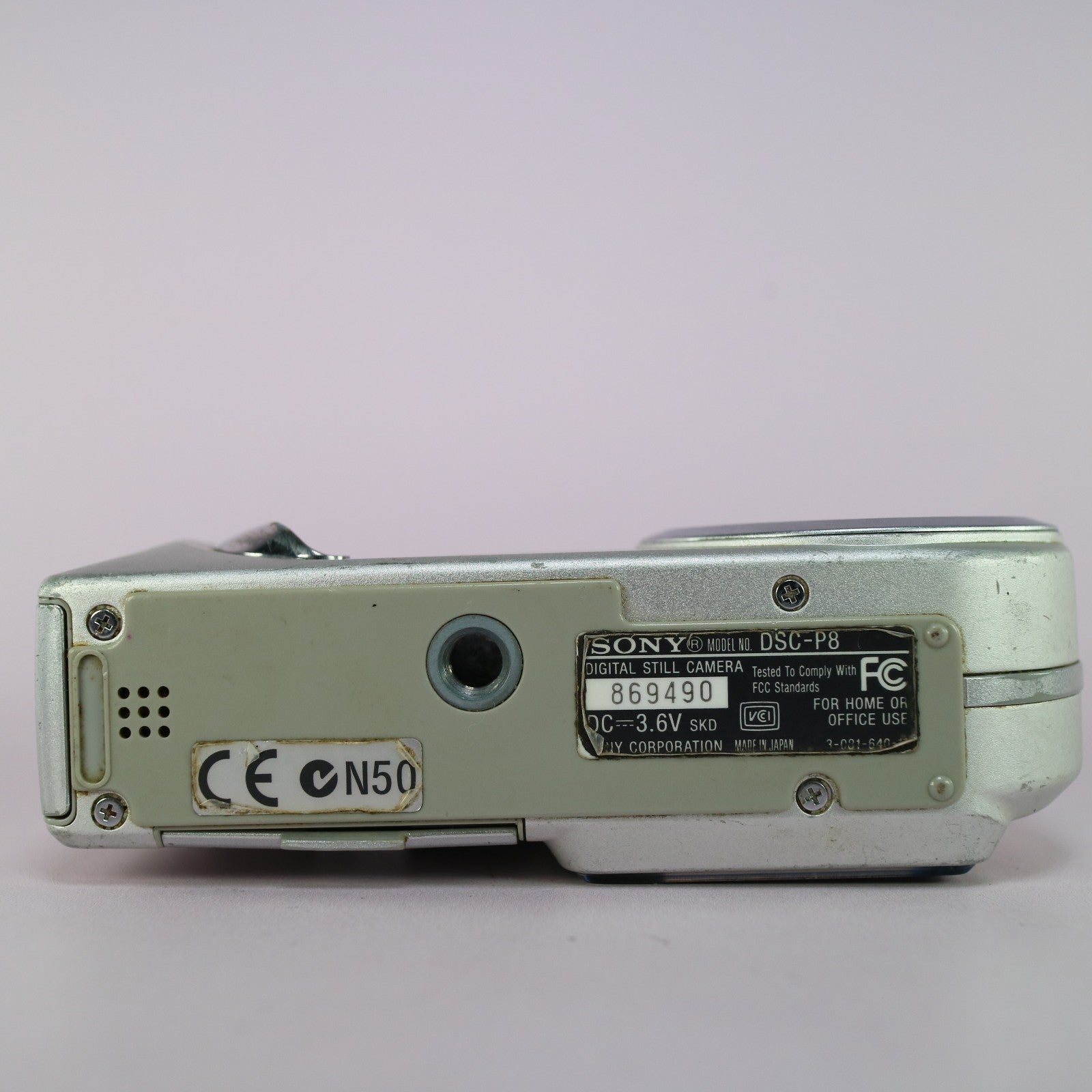 Sony Digital Camera Cybershot DSC-P8 3.2MP Silver Tested