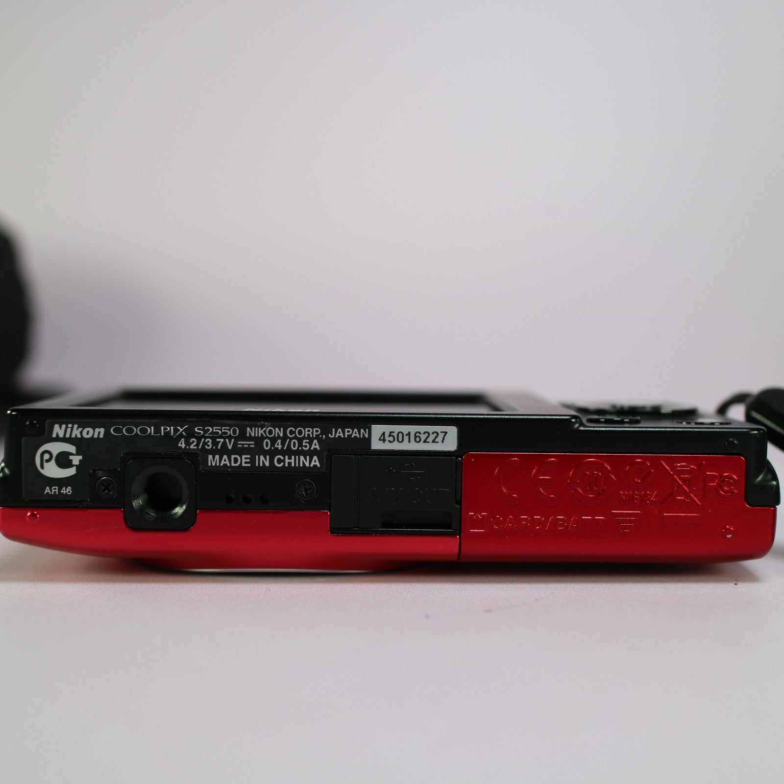 Nikon Digital Camera Coolpix S2550 12.0MP Red Tested Full Working Set