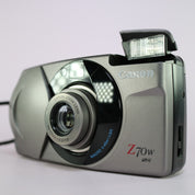Canon Sure Shot Z70w 35mm Film Point and Shoot Camera Silver Tested
