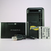 Fujifilm Digital Camera FinePix Z1 5.1MP Black Tested Full Set