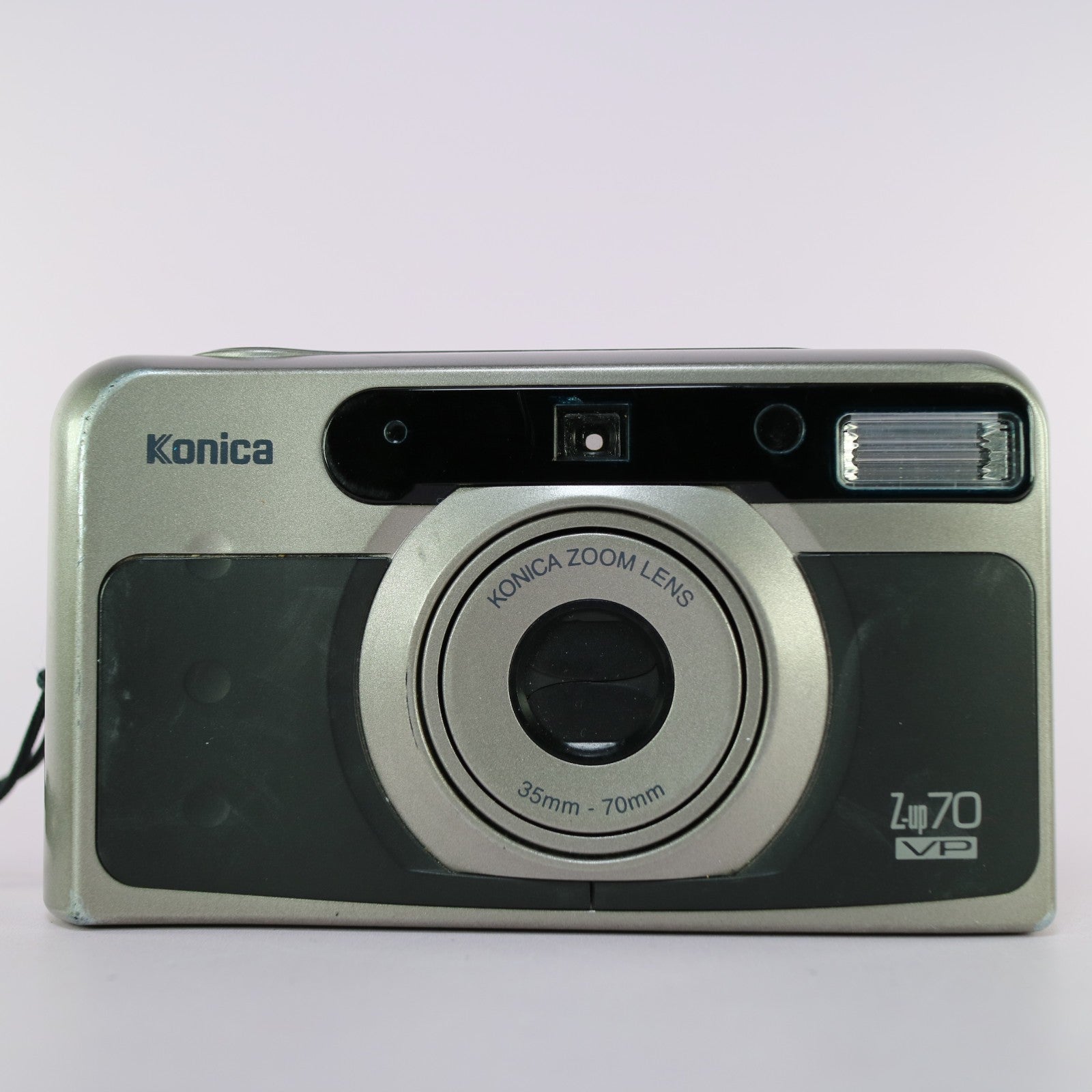 Konica Z Up 70 VP 35mm Film Point and Shoot Camera Silver Tested